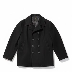 Men's Black Peacoat